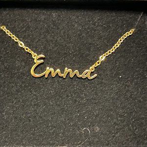 "Emma" Name Necklace- Mint & Lily